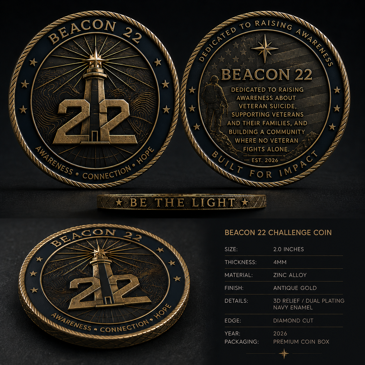 Beacon 22 Founding Supporter Challenge Coin (Pre-Order)